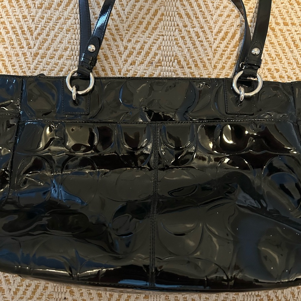 Coach black patent leather bag - Picture 7 of 7